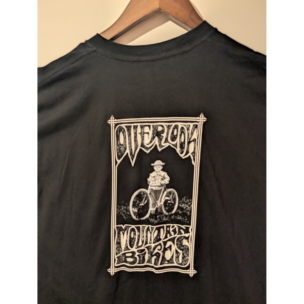 American Apparel T-Shirt Mens XL Black Excellent Woodstock Mountain Bikes 2009